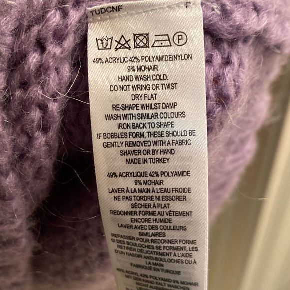 French Connection Purple Sweater size smal - Picture 4 of 4
